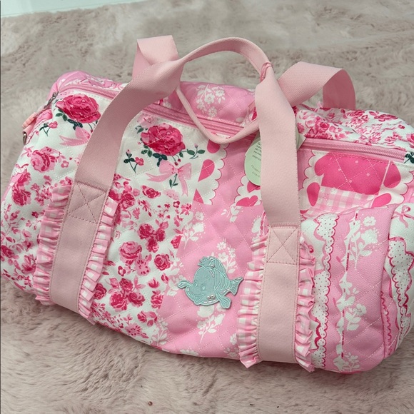 SweetHoney Handbags - SweetHoney Pink Floral Travel Bag with Stoney Clover patch